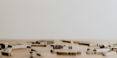 text blocks spelling the word learn